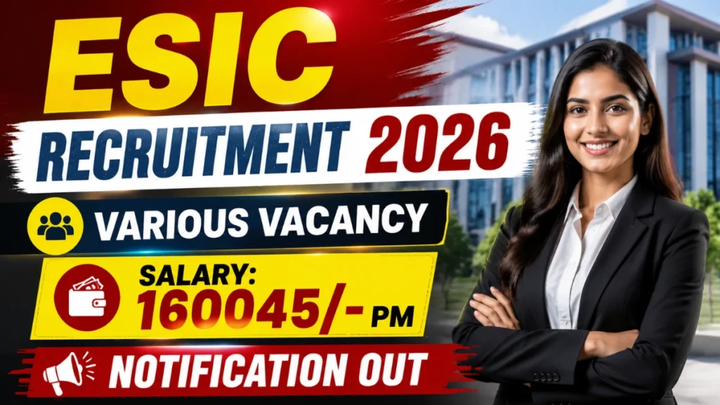 ESIC Recruitment 2026 – Walkin for 28 Senior Resident and Tutor/ Demonstrator Posts