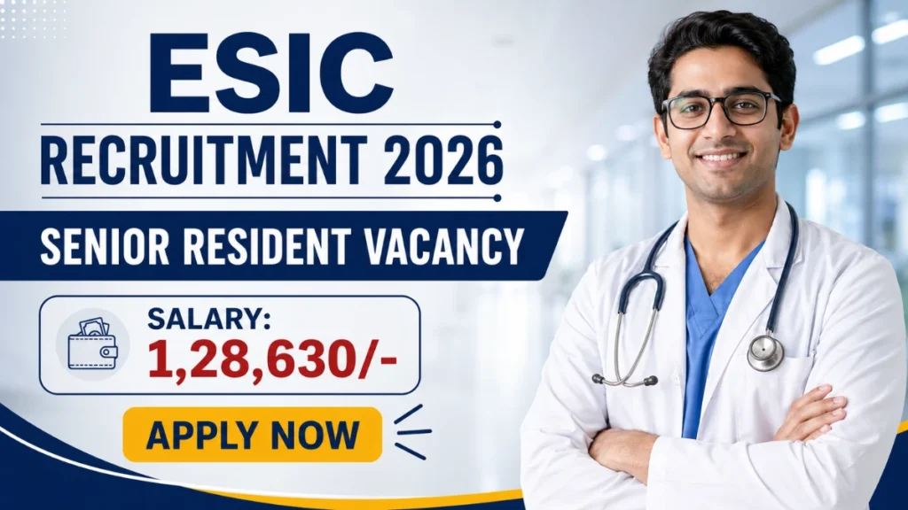 ESIC Senior Resident Recruitment 2026