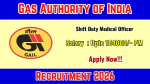 GAIL Shift Duty Medical Officer Recruitment 2026 Out