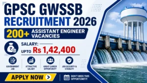 GPSC GWSSB AE Recruitment 2026 Notification Out