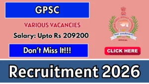 GPSC Recruitment 2026 – Apply Online for 27 Nursing Officer, Junior Staff Officer and More Posts
