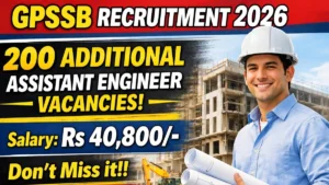 GPSSB Additional Assistant Engineer Recruitment 2026 Out – Apply Online 200 Posts