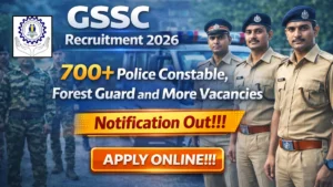 GSSC Recruitment 2026 – Apply Online for 722 Police Constable, Forest Guard and More Posts