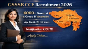 GSSSB CCE Recruitment 2026 Notification OUT