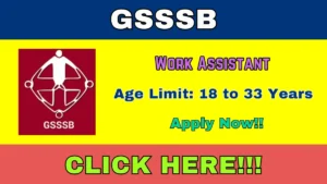 GSSSB Work Assistant Recruitment 2026 Out – Apply Online 336 Posts