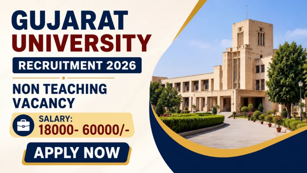 Gujarat University Non Teaching Recruitment 2026
