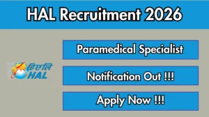 HAL Paramedical Specialist Recruitment 2026