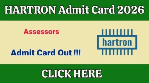 HARTRON Assessors Exam Admit Card 2026
