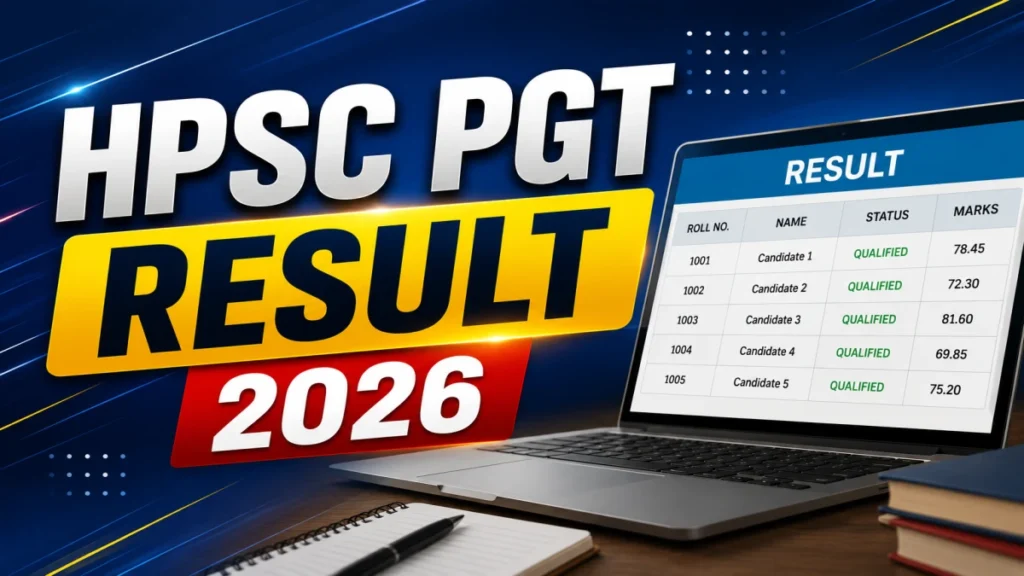 HPSC PGT Result 2026 OUT (Direct Link)