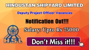 HSL Deputy Project Officer Recruitment 2026