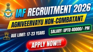 IAF Agniveervayu Non-Combatant Recruitment 2026 Out – Apply Offline