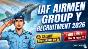 IAF Airmen Group Y Recruitment 2026 Out