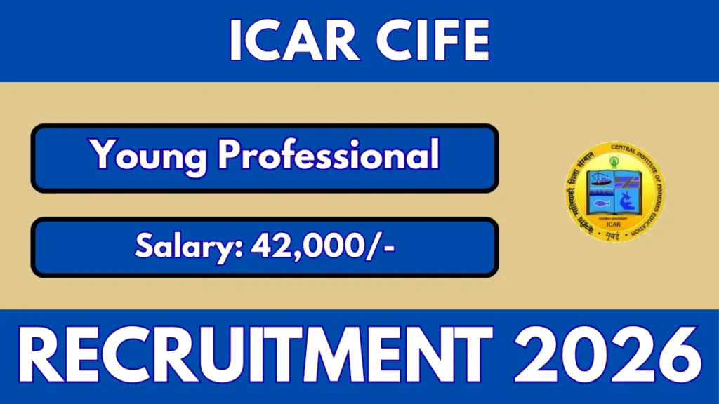 ICAR-CIFE Young Professional II Recruitment 2026