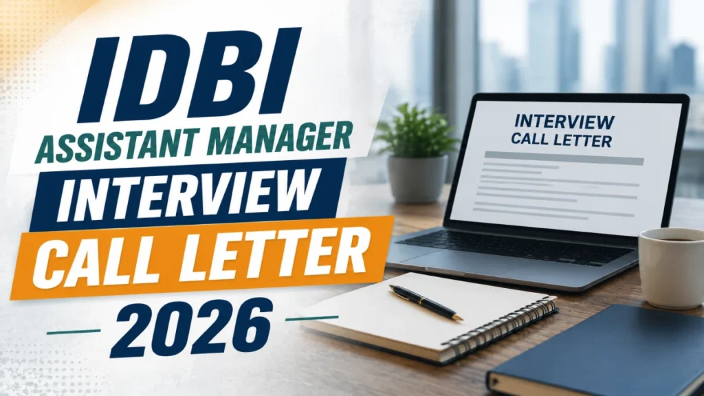 IDBI Assistant Manager Interview Call Letter 2026 (Out)