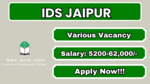 IDS Jaipur Recruitment 2026 – Apply Offline for Accounts Executive, Driver and More Posts