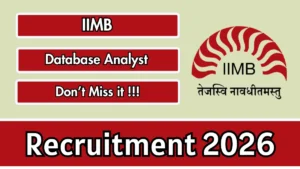IIMB Database Analyst Recruitment 2026