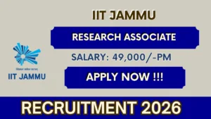 IIT Jammu Research Associate Recruitment 2026