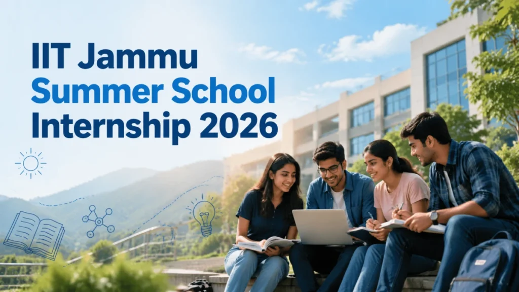 IIT Jammu Summer School Internship 2026: Apply Online for Summer Internship & Training Program