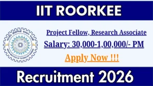 IIT Roorkee Recruitment 2026 – Apply Online for Project Fellow, Research Associate Posts