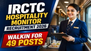 IRCTC Hospitality Monitor Online Form 2026 Out – Walkin for 49 Hospitality Monitor Vacancies