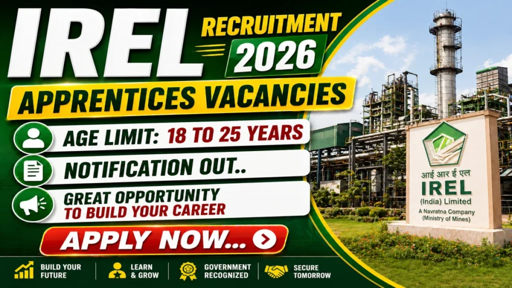 IREL Apprentices Recruitment 2026 – Apply Online for 38 Graduate, Technician, Trade Apprentice Posts