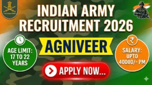Indian Army Agniveer Recruitment 2026 Out – Apply Online