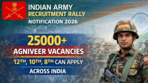 Indian Army Agniveer Recruitment Rally Notification 2026 Out