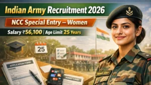 Indian Army NCC Special Entry Women Recruitment 2026 Out – Apply Online 06 Posts