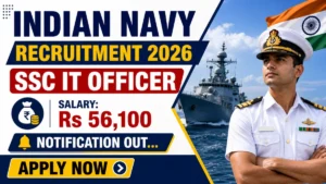 Indian Navy SSC Officer Recruitment 2026 Notification Out – Apply Online for 15 Posts