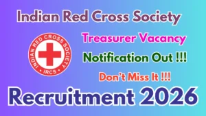 Indian Red Cross Society Treasurer Recruitment 2026