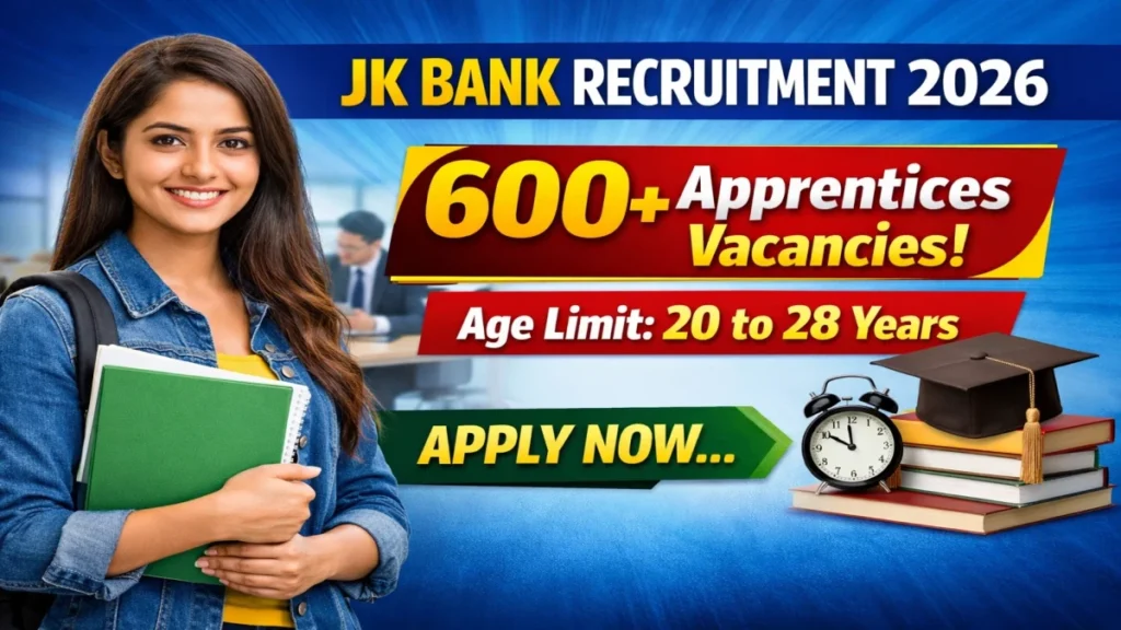 JK Bank Apprentices Recruitment 2026 Notification Out