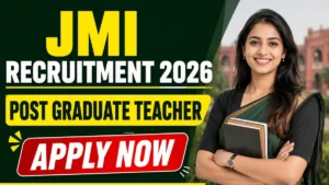JMI Post Graduate Teacher Recruitment 2026