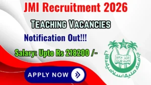 JMI Teaching Recruitment 2026 – Apply Online for 42 Posts