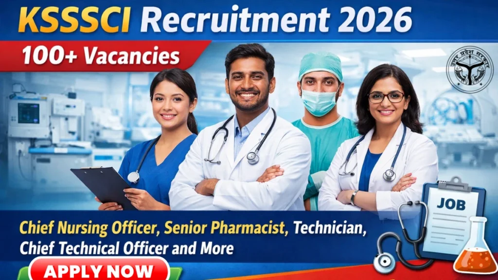 KSSSCI Recruitment 2026 – Apply Offline for 122 Senior Pharmacist,Technician and More Posts