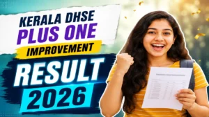 Kerala DHSE Plus One Improvement Result 2026
