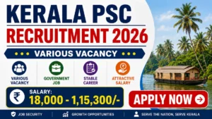 Kerala PSC Recruitment 2026 – Apply Online for 12 Junior Assistant, Assistant Manager and More Posts