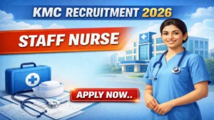 Kolkata Municipal Corporation Staff Nurse Recruitment 2026 Out – Apply Online 86 Posts