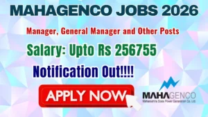 MAHAGENCO Recruitment 2026 – Apply Online for 21 Manager, General Manager and Other Posts