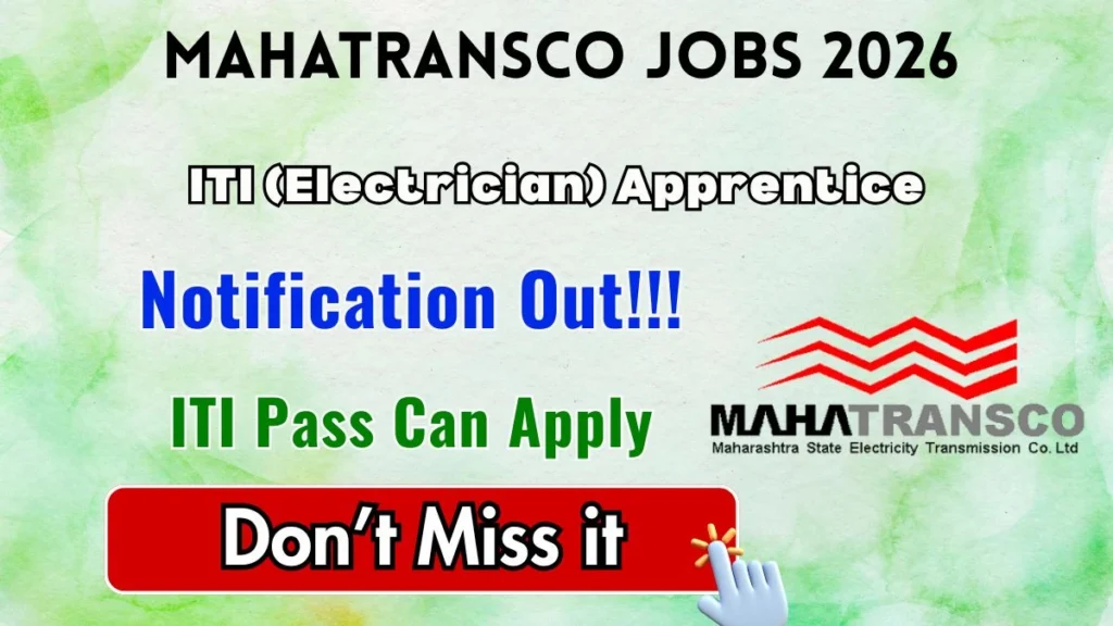 MAHATRANSCO ITI (Electrician) Apprentice Recruitment 2026