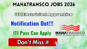 MAHATRANSCO ITI (Electrician) Apprentice Recruitment 2026