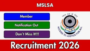 MSLSA Member Recruitment 2026 – Apply Offline for 58 Posts