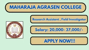 Maharaja Agrasen College Recruitment 2026