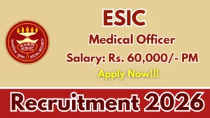 Maharashtra ESIC Recruitment 2026 – Apply Offline for Medical Officer Posts