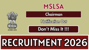 Maharashtra State Legal Services Authority Recruitment 2026
