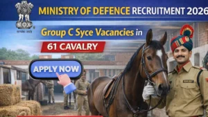 Ministry of Defence Group C Syce Recruitment 2026