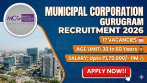 Municipal Corporation Gurugram Recruitment 2026 Out