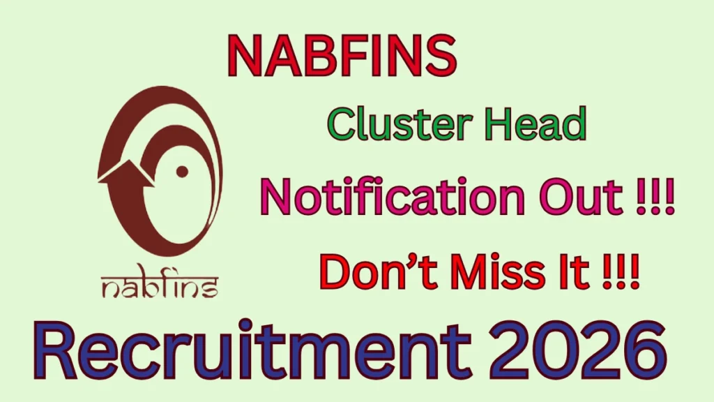 NABFINS Cluster Head Recruitment 2026