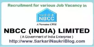 NBCC India Job Vacancy Recruitment 2026