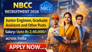 NBCC Recruitment 2026 – Apply Online for 59 Junior Engineer, Graduate Assistant and Other Posts