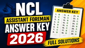 NCL Assistant Foreman Answer Key 2026 OUT